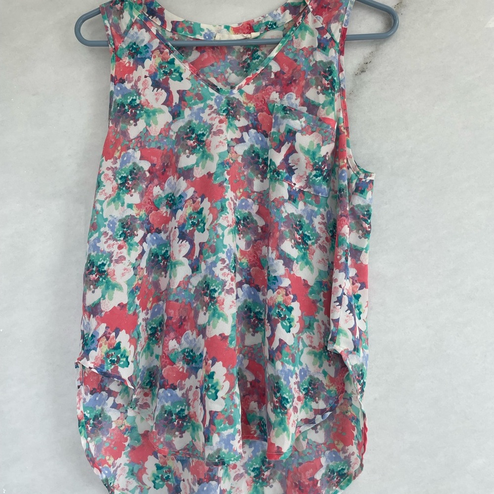 Size small Lush floral tank top